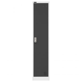 Szafa skrytka socjalna ubraniowa metalowa zamykana 1-drzwiowa wys. 180 cm SZARA
