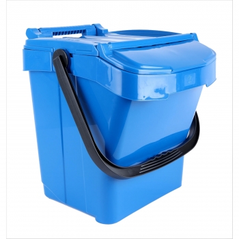Kosz pojemnik do segregacji sortowania śmieci 40L - niebieski