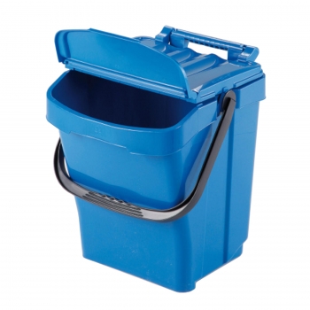 Kosz pojemnik do segregacji sortowania śmieci 40L - niebieski