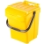 Kosz pojemnik do segregacji sortowania śmieci  40L - żółty