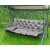 Poduszka ogrodowa 150x60x50 cm + 2 poduszki na ławkę huśtawkę wodoodporna szara