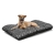 Legowisko dla psa poduszka PRESTIGE 100x70 cm wodoodporna kości srebrne