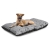 Legowisko dla psa poduszka PRESTIGE 100x70 cm wodoodporna kości czarne