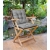 Poduszka ogrodowa 42x42 cm na krzesło wodoodporna szara